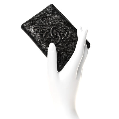Chanel Caviar Timeless CC Card Holder Wallet Black 2 of 9
