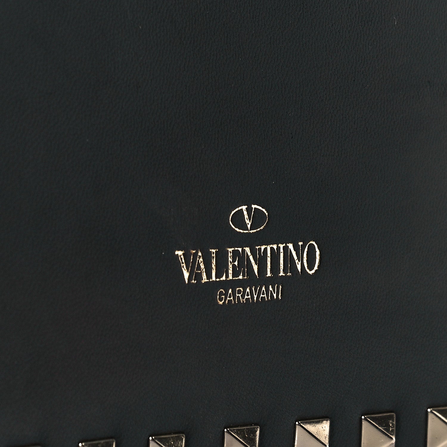 Valentino Garavani Nappa Rockstud Wristlet Clutch Black 6 of 8