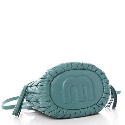 Miu Miu Nappa Matelasse Small Bucket Bag Assenzio 3 of 9