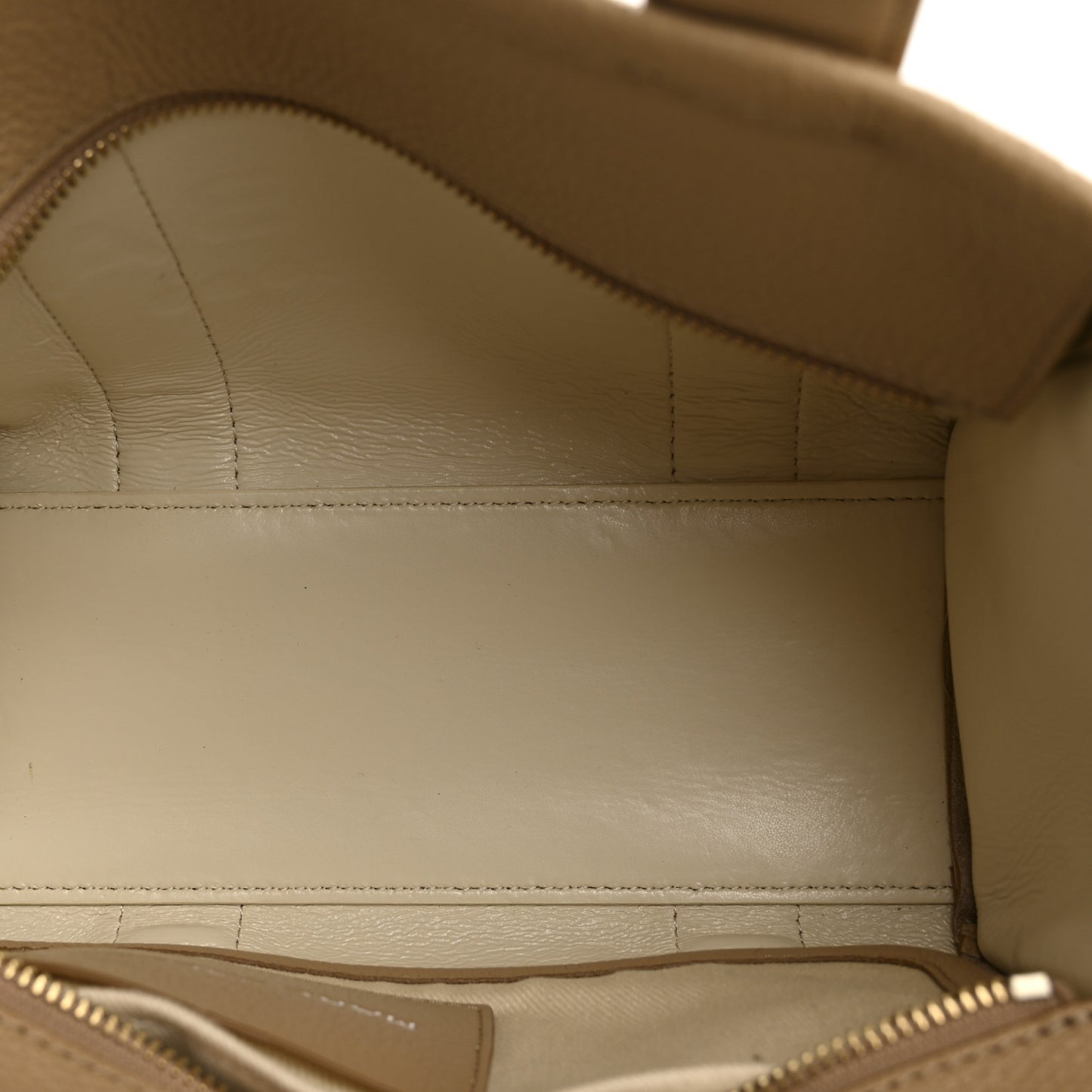 Grained Calfskin Small The Tote Bag Camel