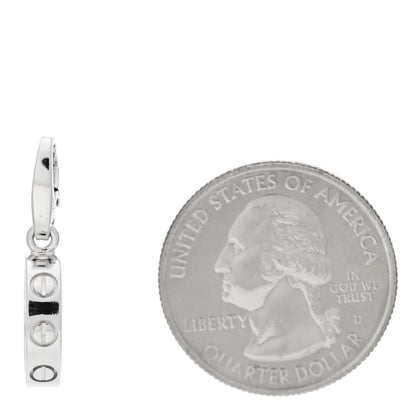 Cartier 18K White Gold LOVE Ring Charm 2 of 4