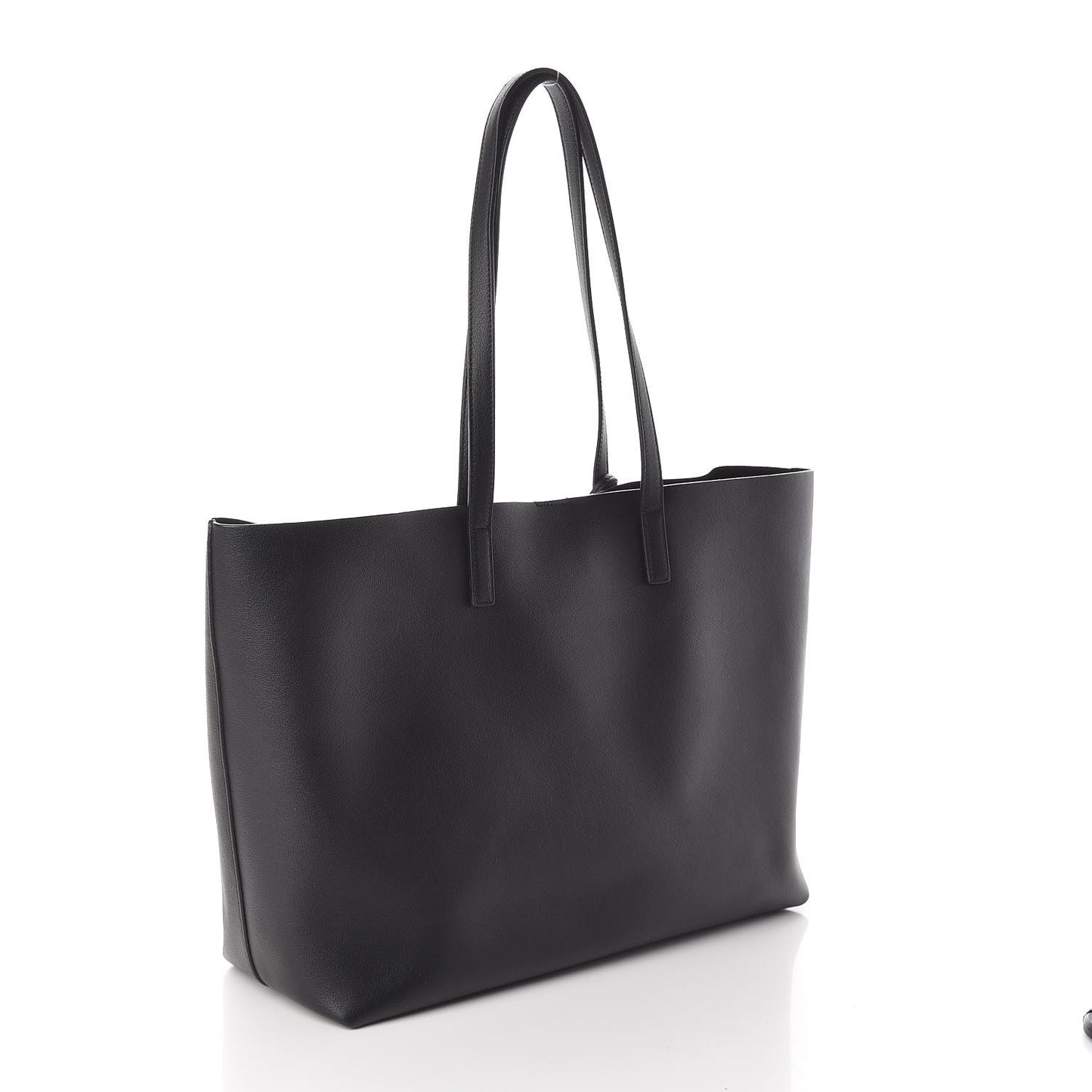 Calfskin Large Shopping Tote Black