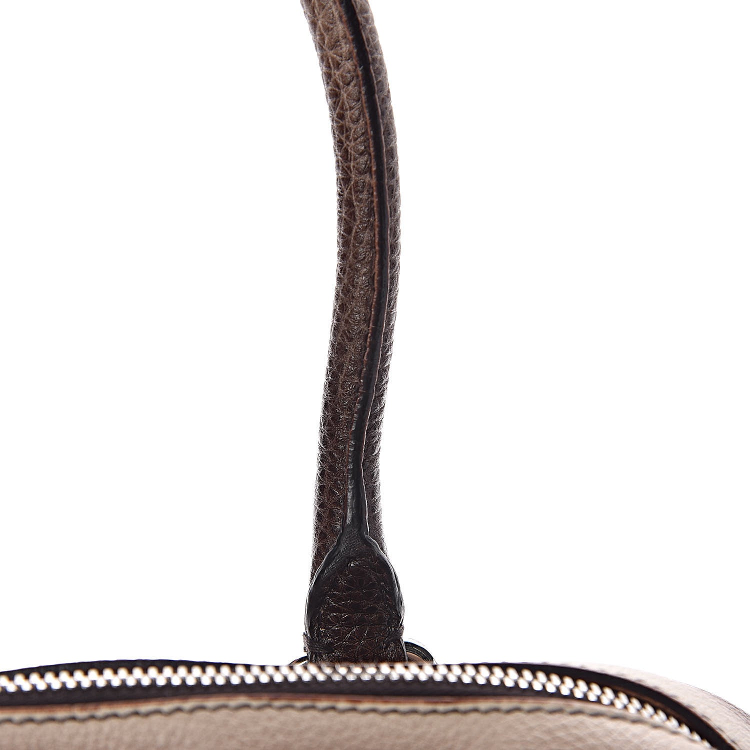 Prada Cervo Lux Bowler Bag Brown 9 of 16