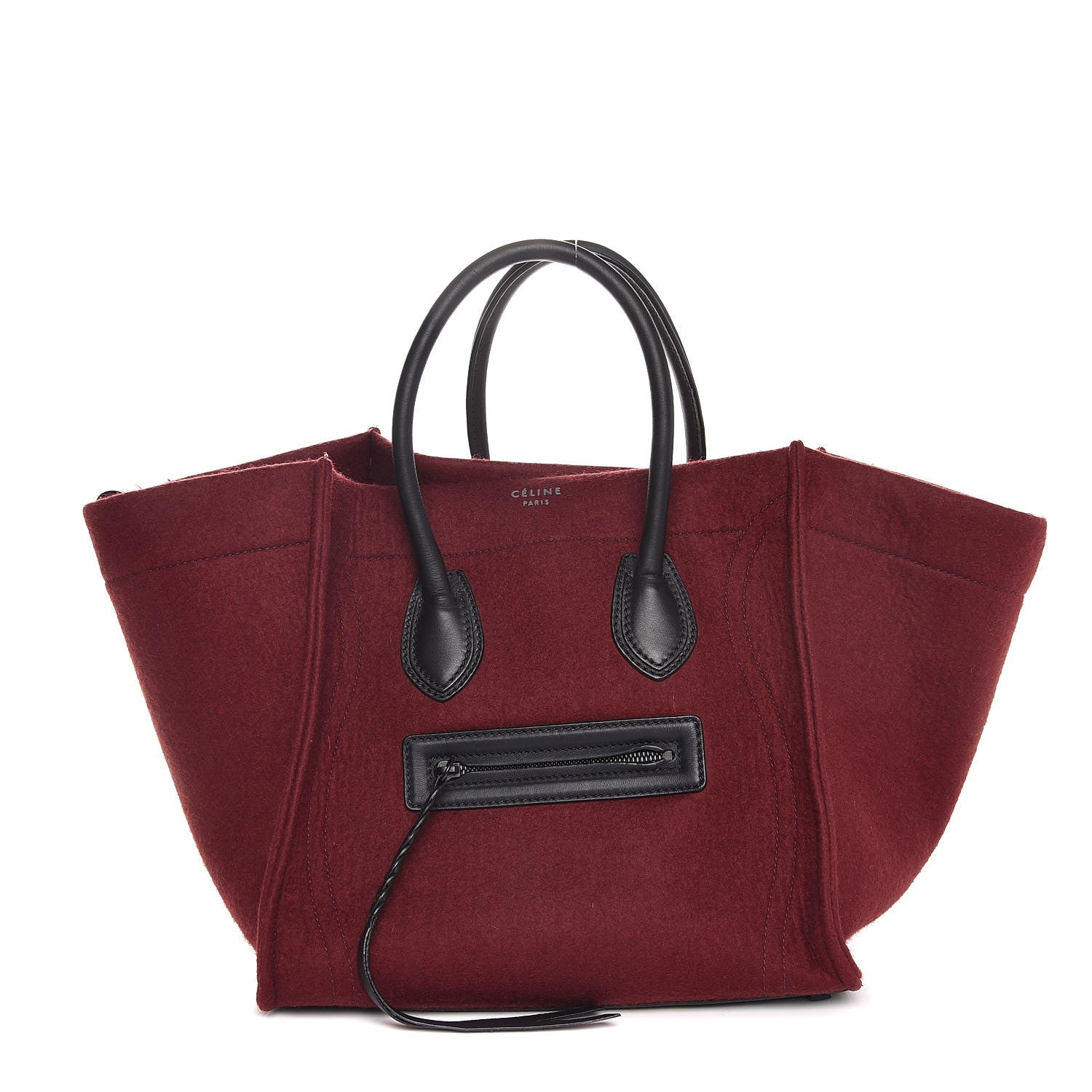 Celine Felt Medium Phantom Luggage Red 1 of 7