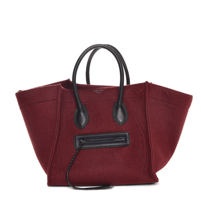 Celine Felt Medium Phantom Luggage Red 1 of 7