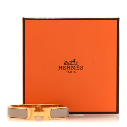 Hermes Enamel Narrow Clic Clac H Bracelet PM Marron Glace 5 of 5
