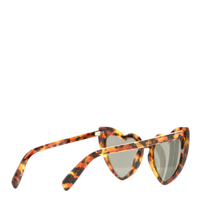 Saint Laurent Acetate Heart Frame Loulou SL181 Sunglasses Tortoise 4 of 8