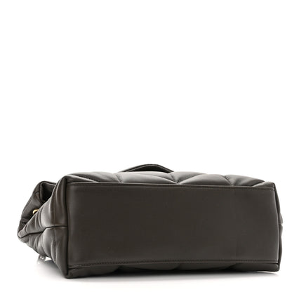 Saint Laurent Lambskin Quilted Small Loulou Puffer Monogram Chain Satchel Dark Ganache 4 of 10