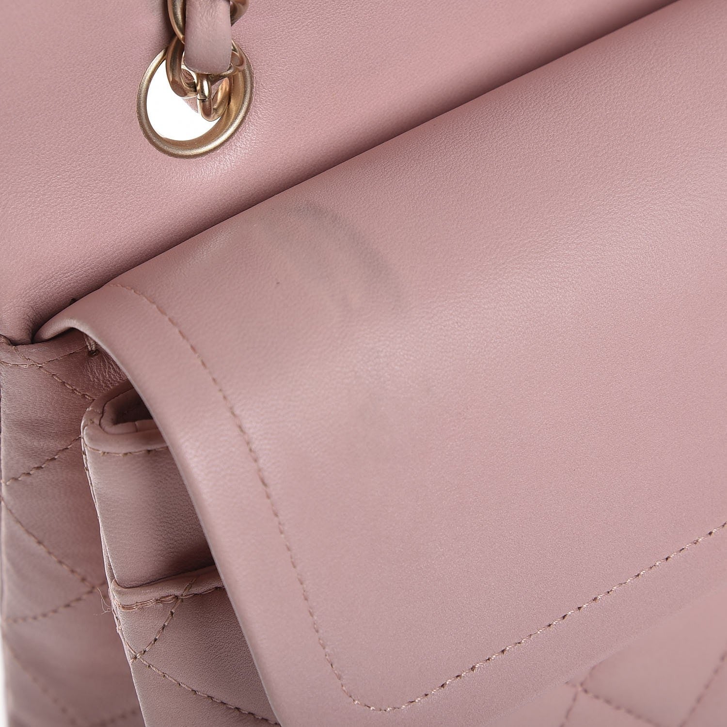 Chanel Lambskin Quilted Medium Double Flap Pink 11 of 17