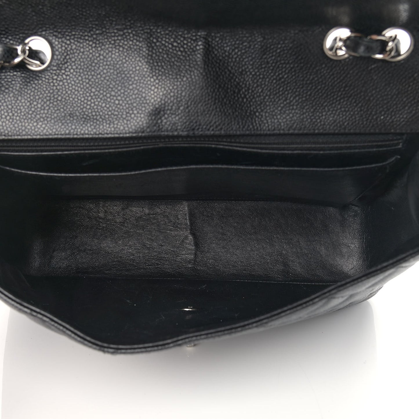 Caviar Quilted Jumbo Single Flap Black