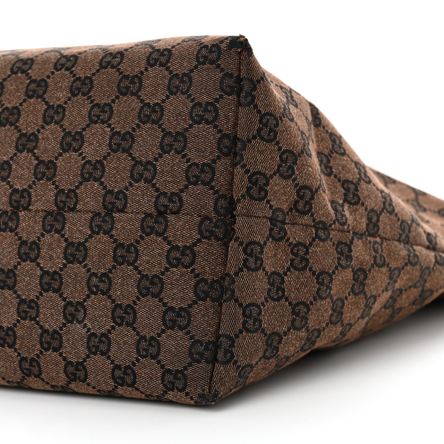 Gucci Monogram Denim Large Tote Brown 10 of 14