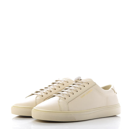 Saint Laurent Calfskin Andy Low Top Sneakers 36 Dark Coquille 3 of 11