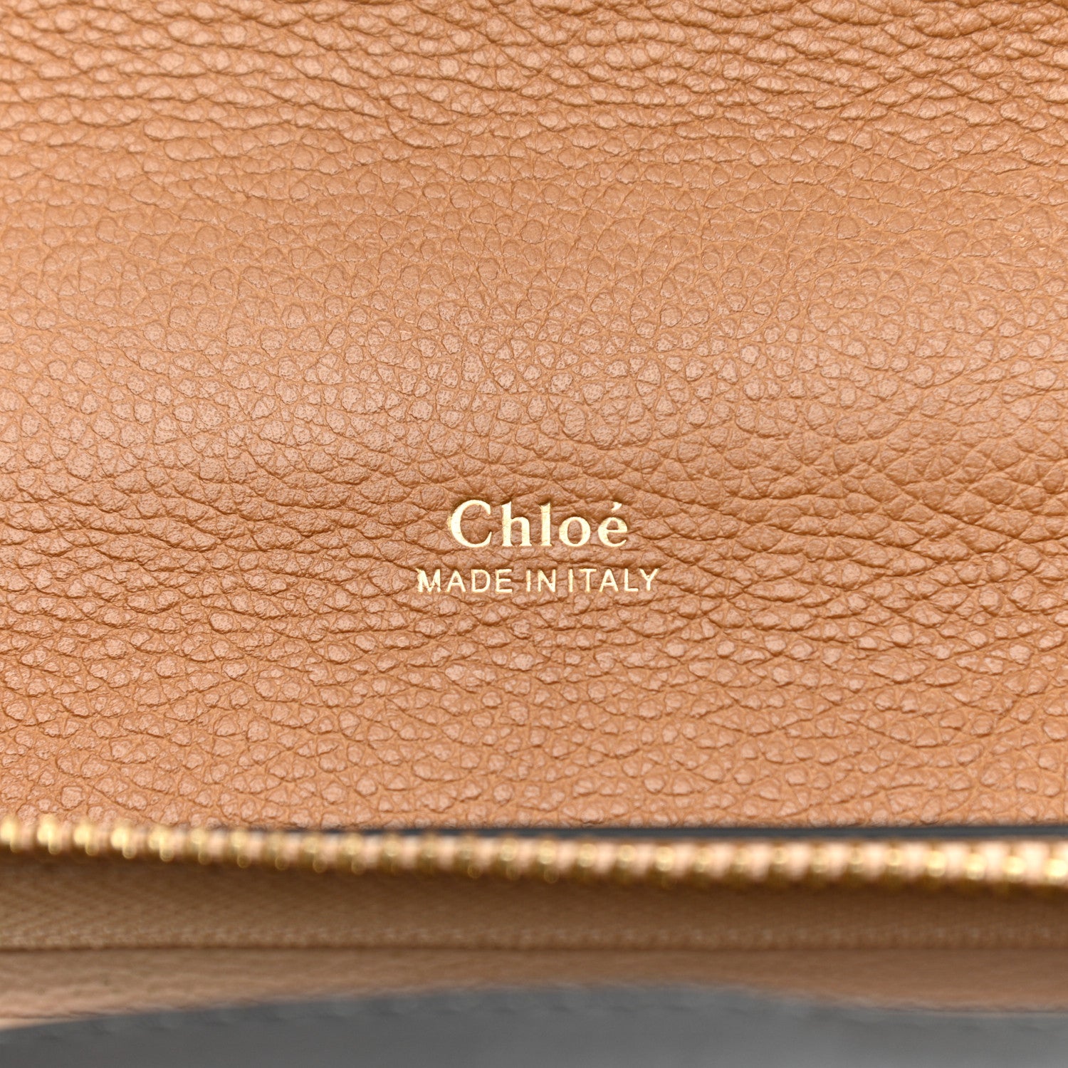 Chloe Calfskin Medium Clare Top Handle Bag Tan Black 6 of 21