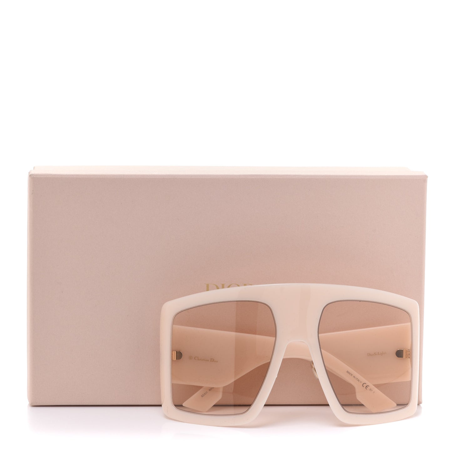 Acetate DiorSo Light 1 Shield Sunglasses Ivory