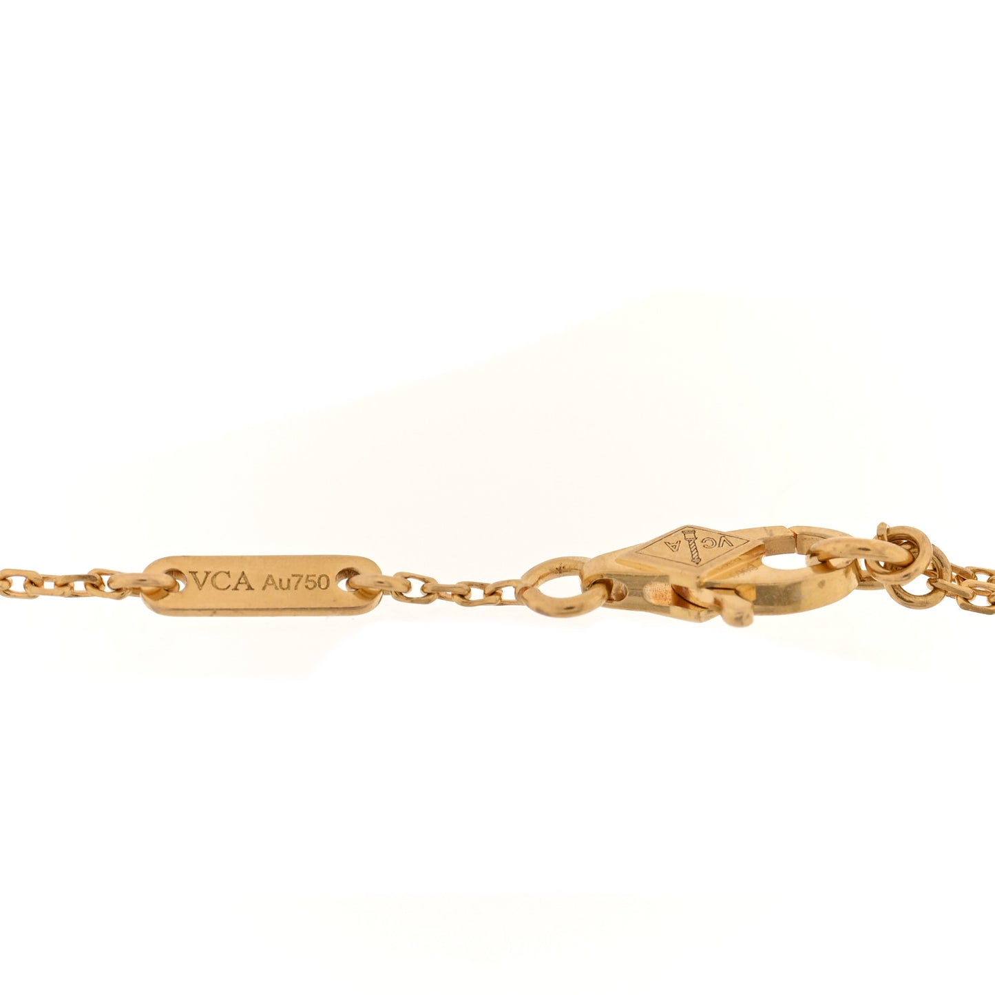 18K Yellow Gold Mother of Pearl Sweet Alhambra Bracelet