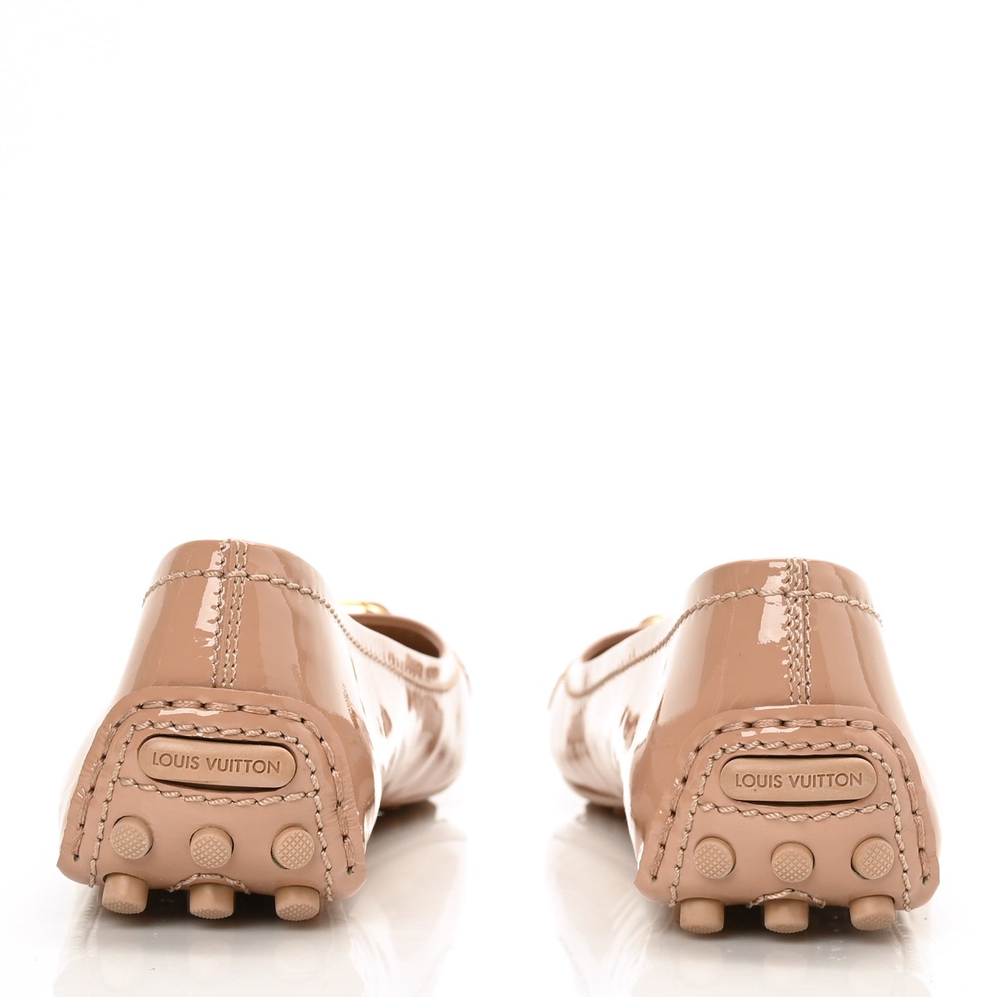 Patent Calfskin Oxford Ballerina Flats 36.5 Rose Poudre