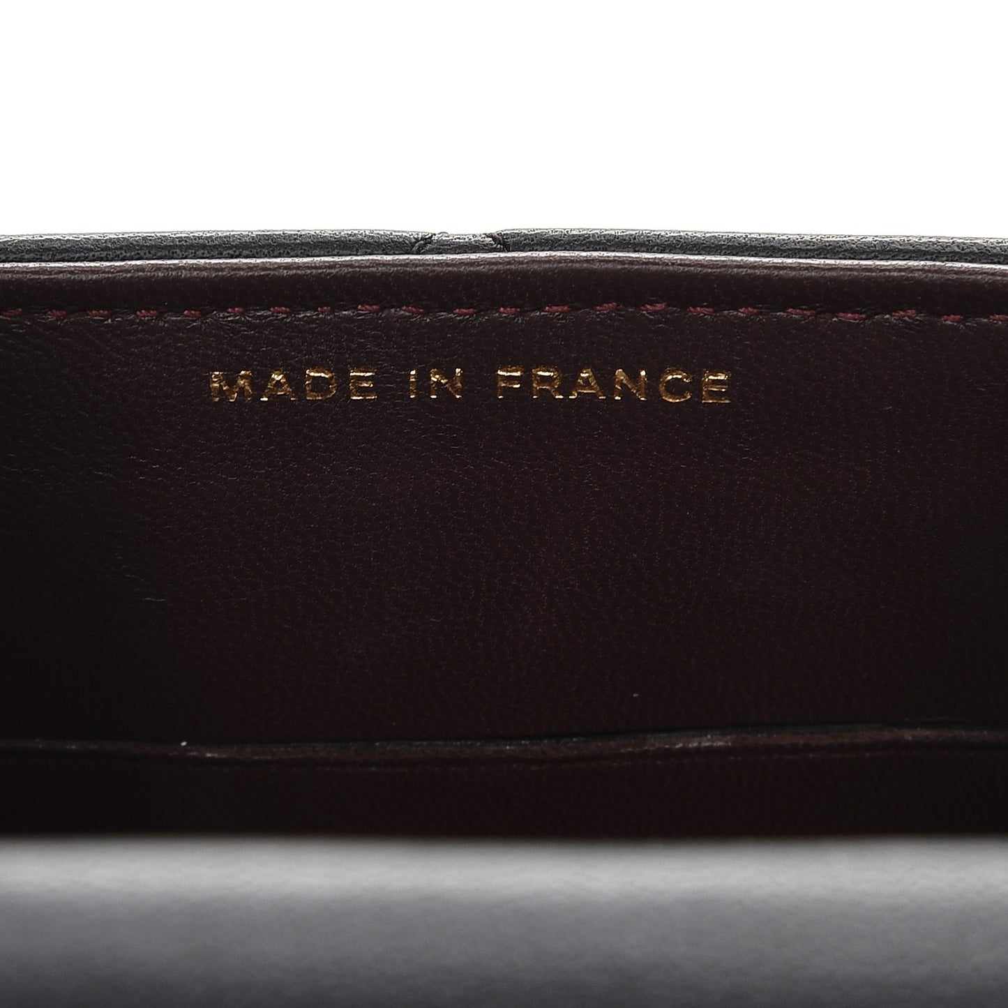 Lambskin Quilted Extra Mini Wallet On Chain WOC Black