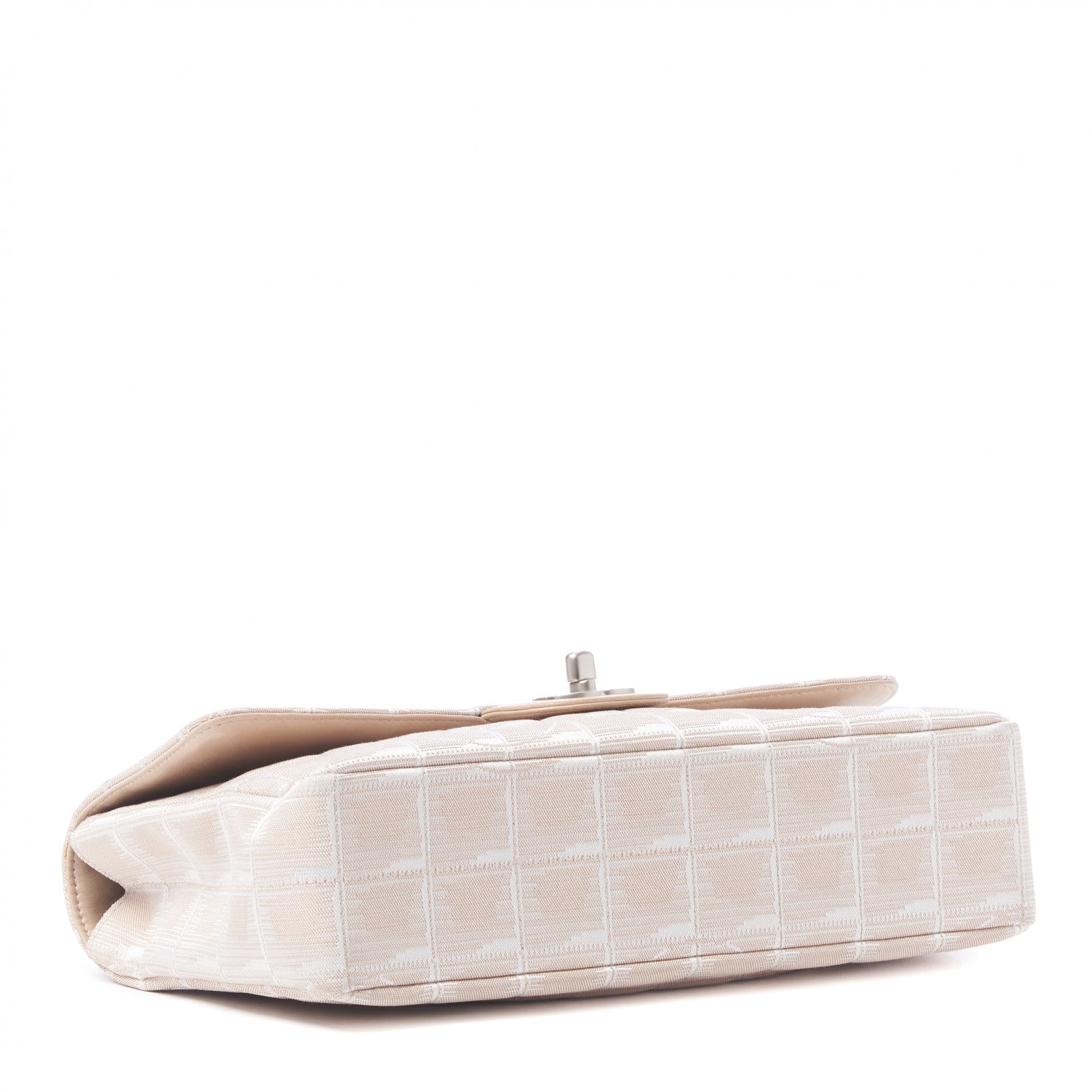Chanel Nylon Medium Travel Flap Light Beige 4 of 11