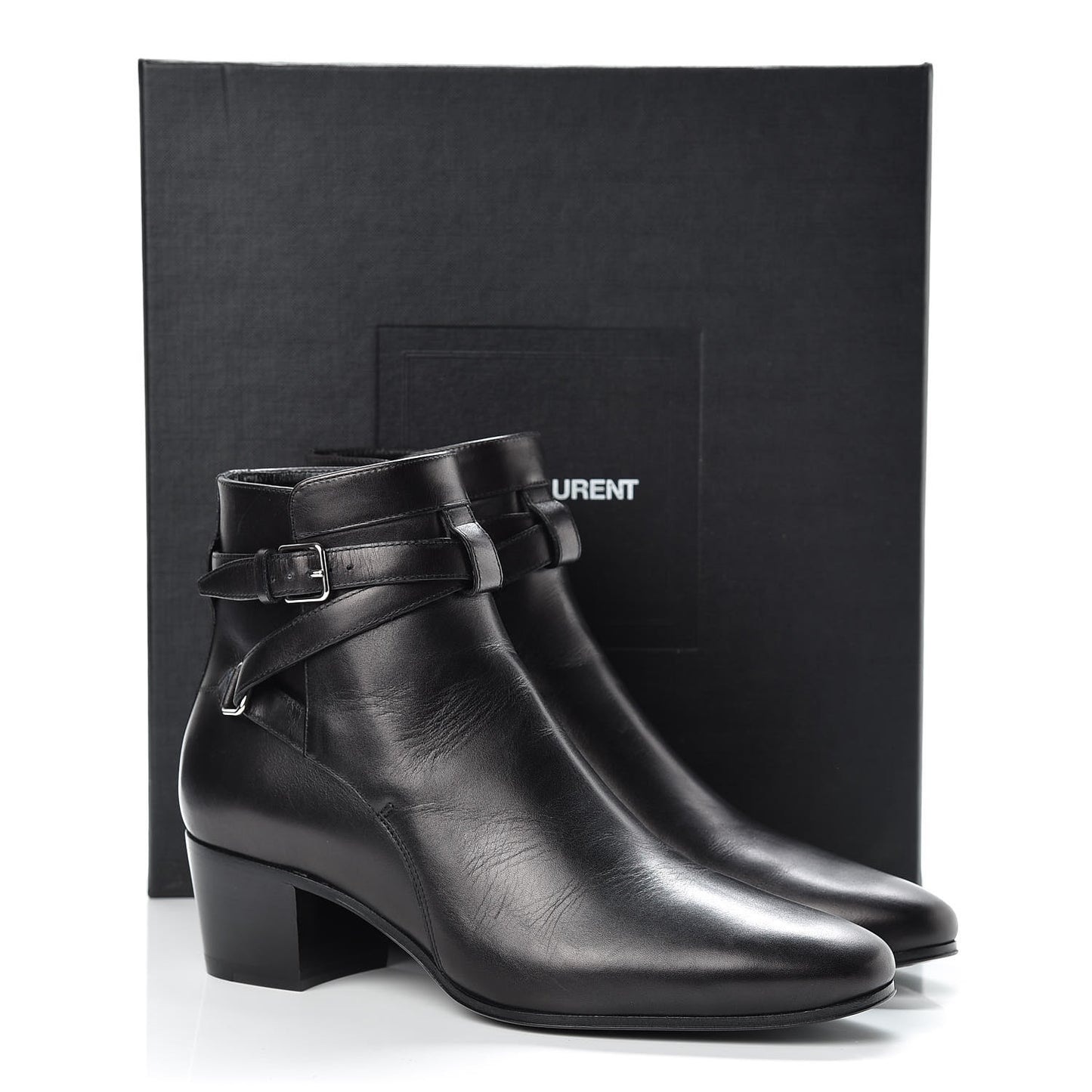 Smooth Jodhpur Calfskin Blake 40 Ankle Boots 38 Black