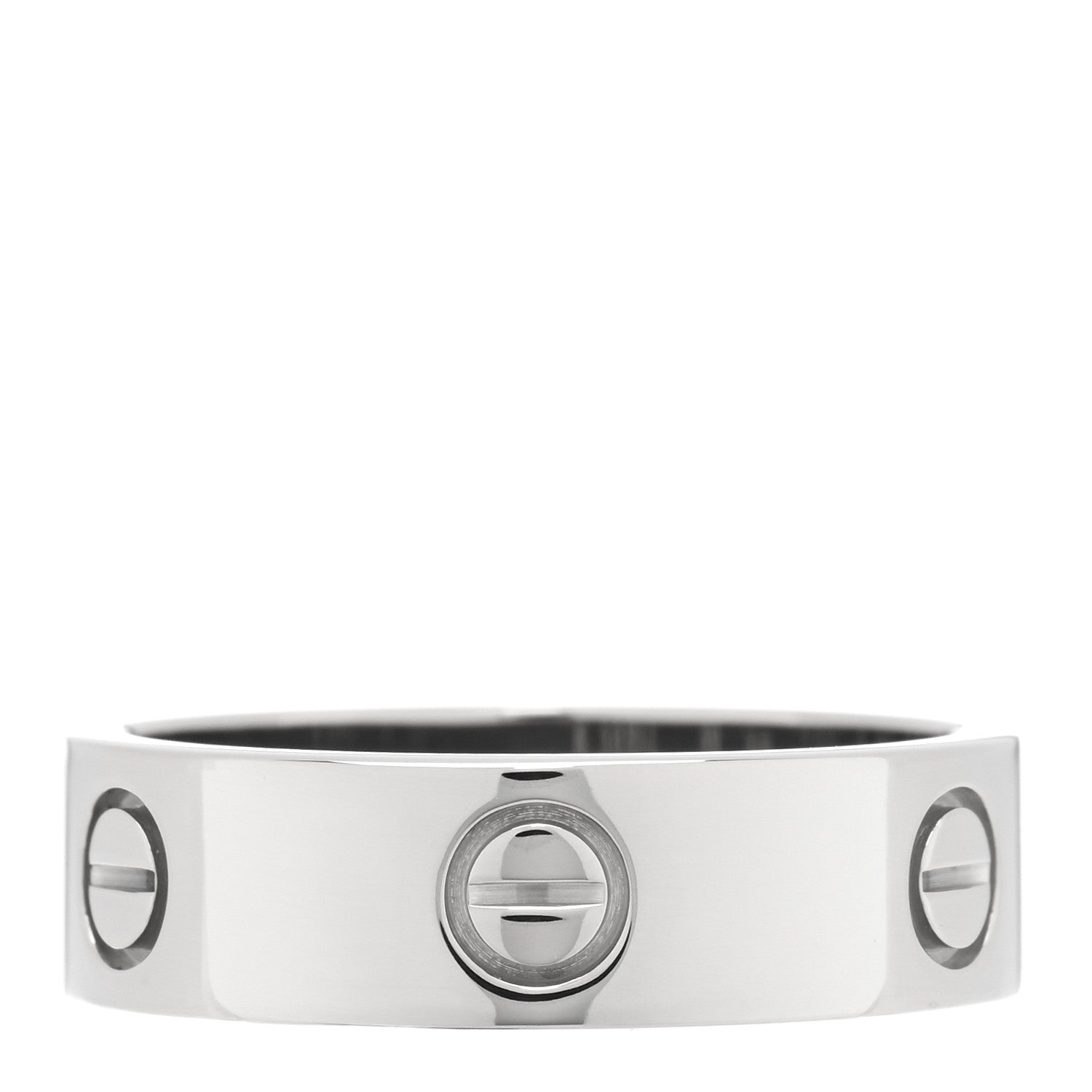 Cartier 18K White Gold 5.5mm LOVE Ring 59 8.75 1 of 4