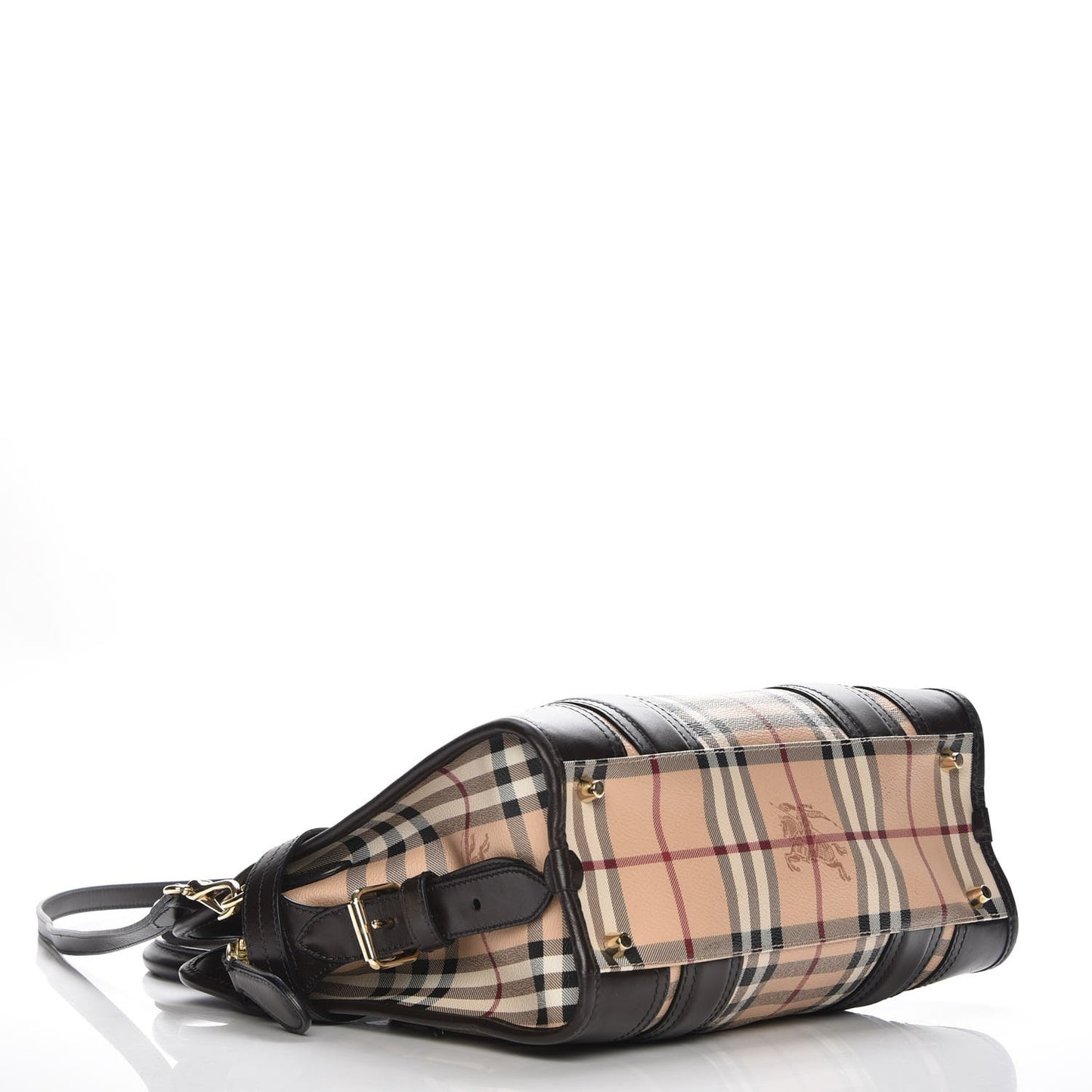 Haymarket Check Minford Portrait Tote Chocolate
