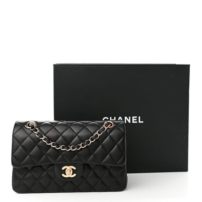 Chanel Lambskin Quilted Small Double Flap Black 11 of 11