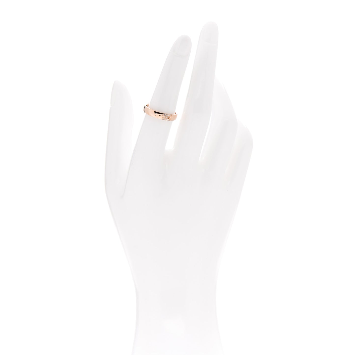 18K Rose Gold Diamond Ever Herakles Wedding Band Ring 52 6