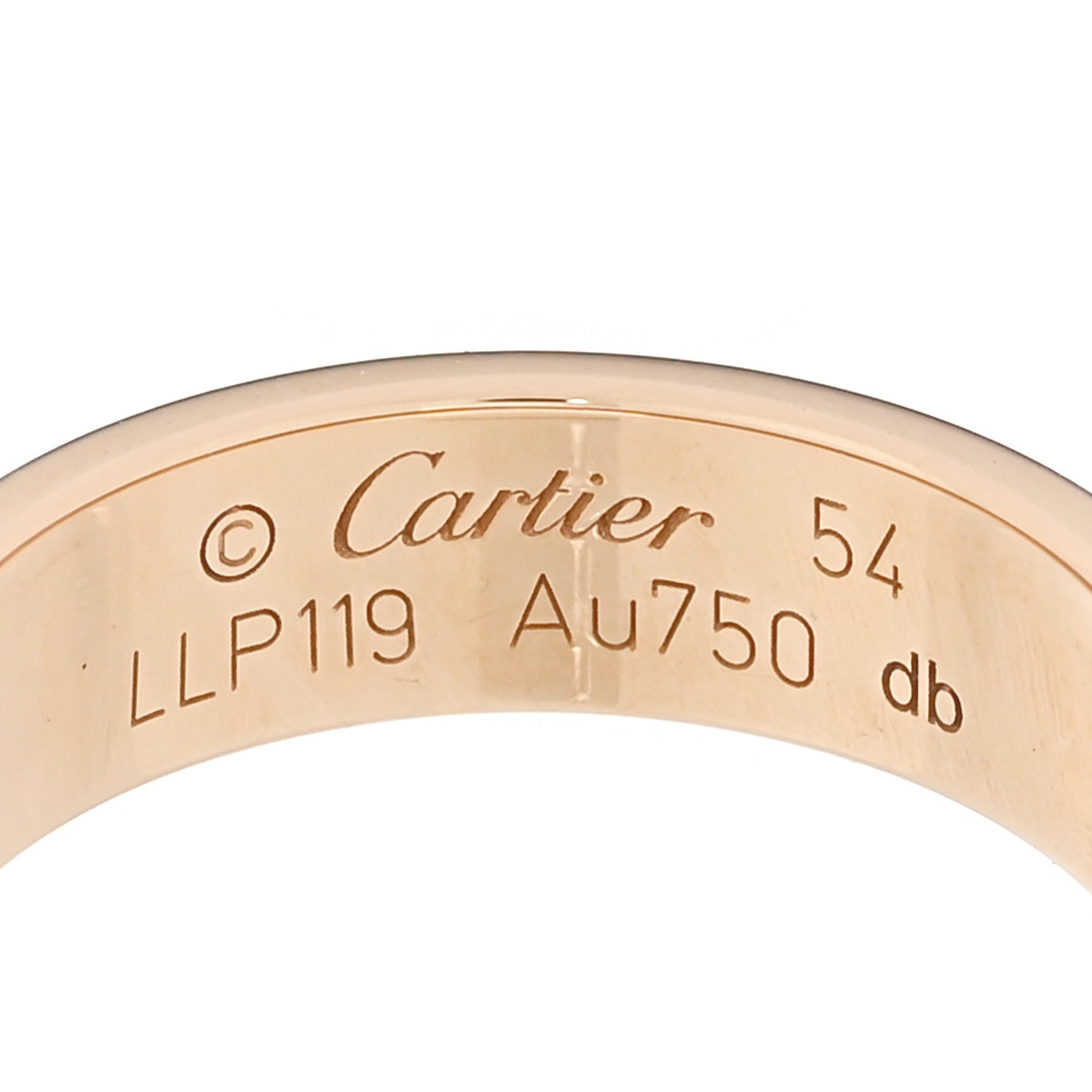 Cartier 18K Yellow Gold 5.5mm LOVE Ring 54 6.75 4 of 4
