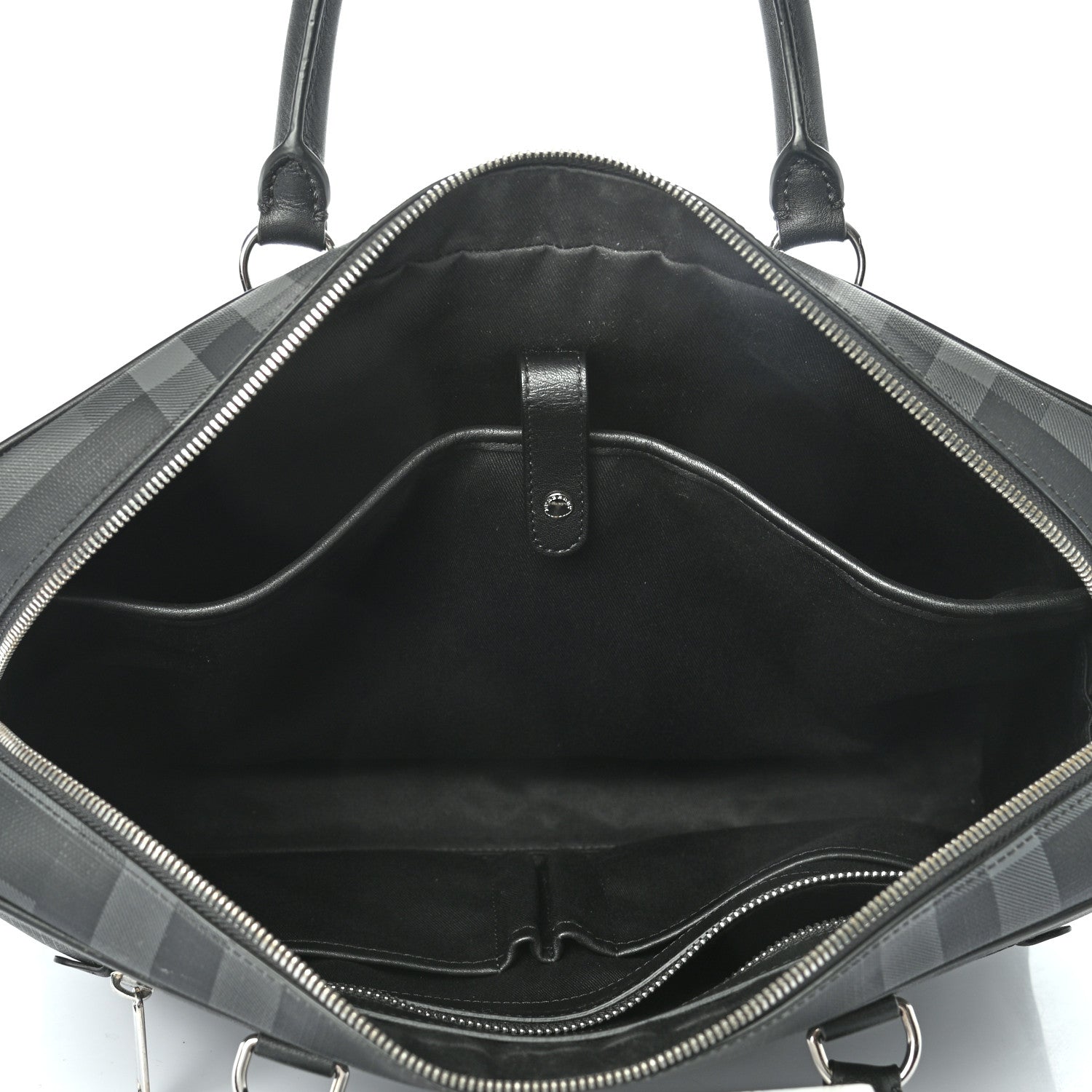 Burberry London Check Large Briefcase Black 4 of 12
