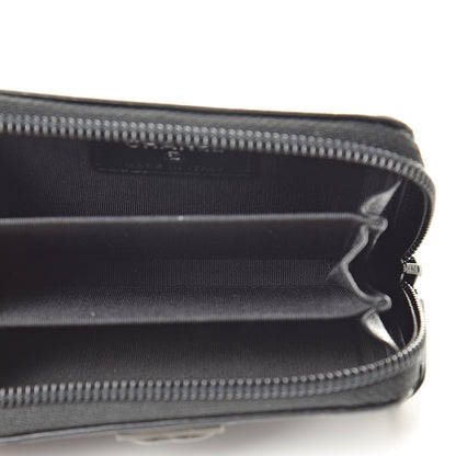 Chanel Lambskin Quilted Zip Around Boy Coin Purse Wallet So Black 5 of 12