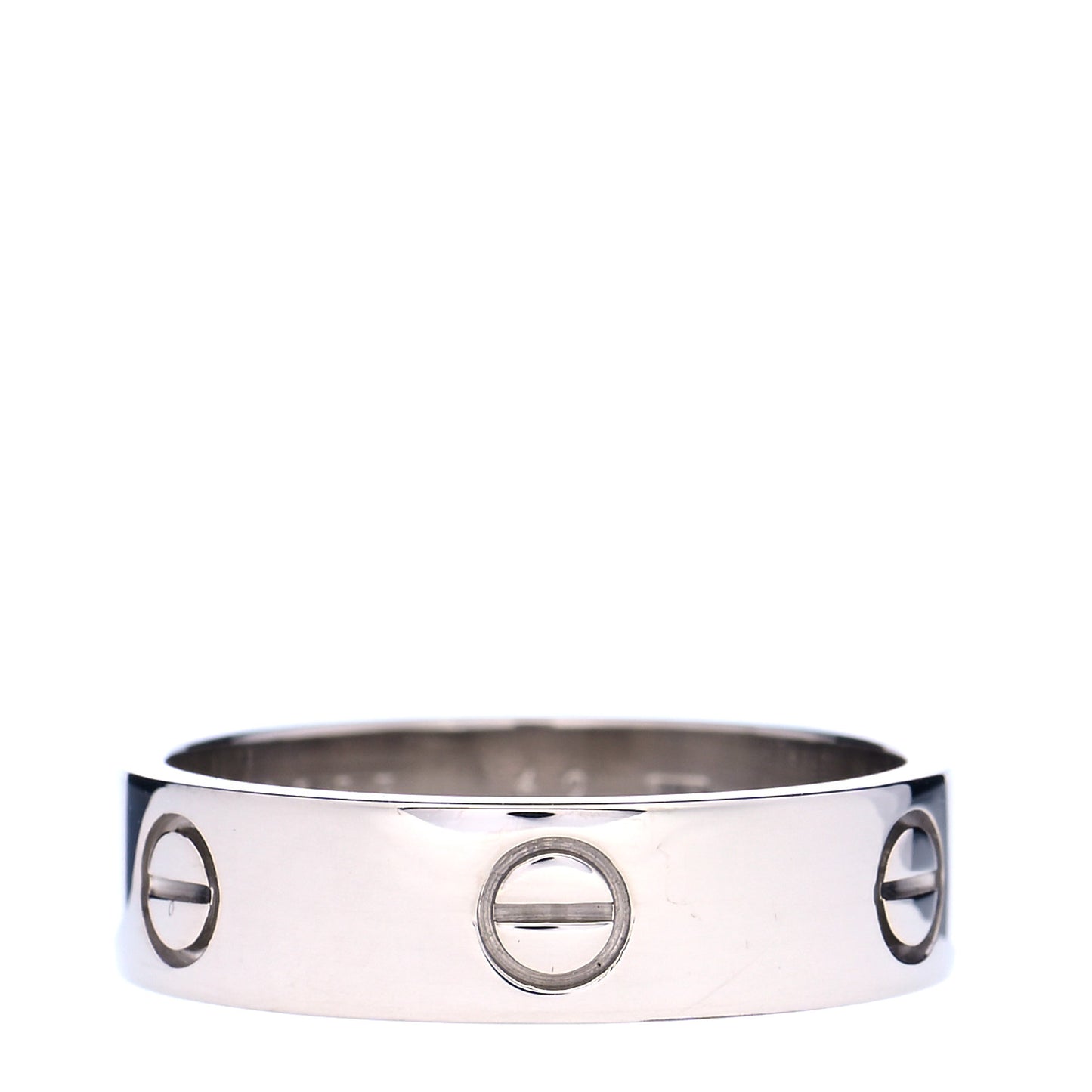 18K White Gold 5.5mm LOVE Ring 62 10