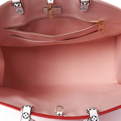 Louis Vuitton Monogram Giant Onthego GM Rouge Rose 7 of 8