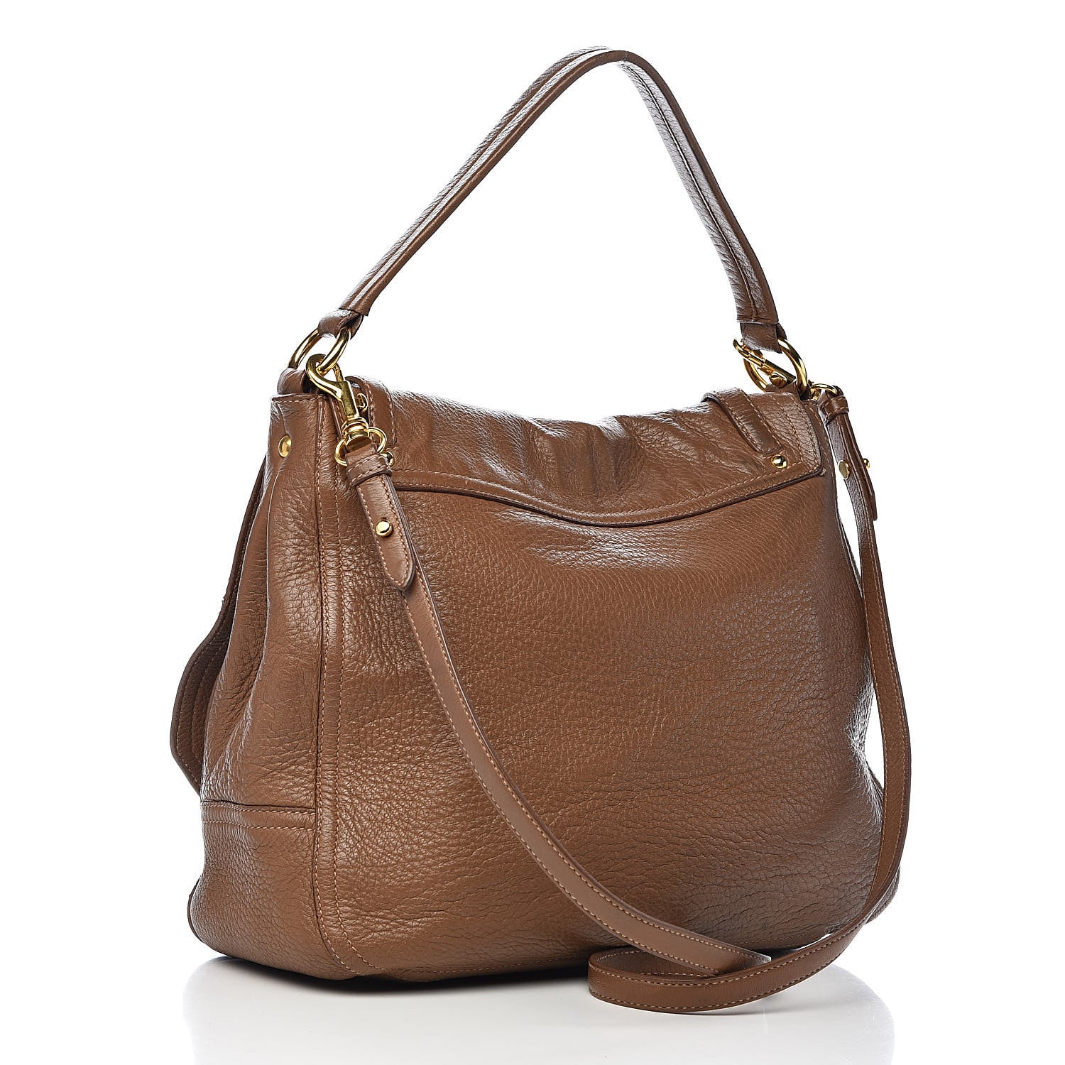 Miu Miu Cervo East-West Flap Satchel Cammello 3 of 16