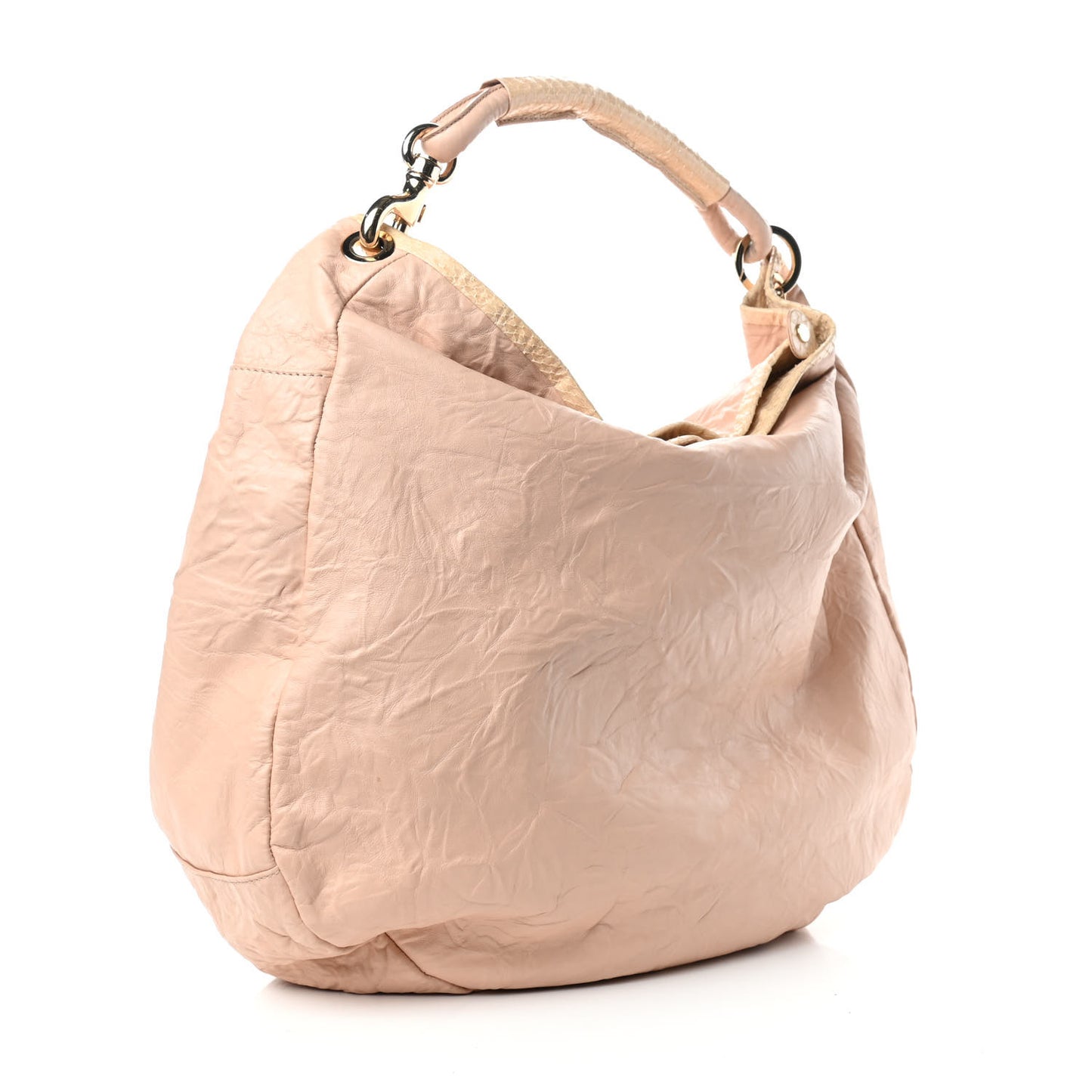 Nappa Snakeskin Sky Hobo Pink