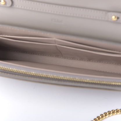 Chloe Grained Calfskin Aby Chain Wallet Motty Grey 5 of 10