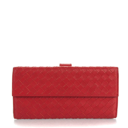 Bottega Veneta Nappa Intrecciato Continental Wallet Blood 1 of 9