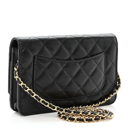 Chanel Caviar Quilted Wallet on Chain WOC Black 3 of 9