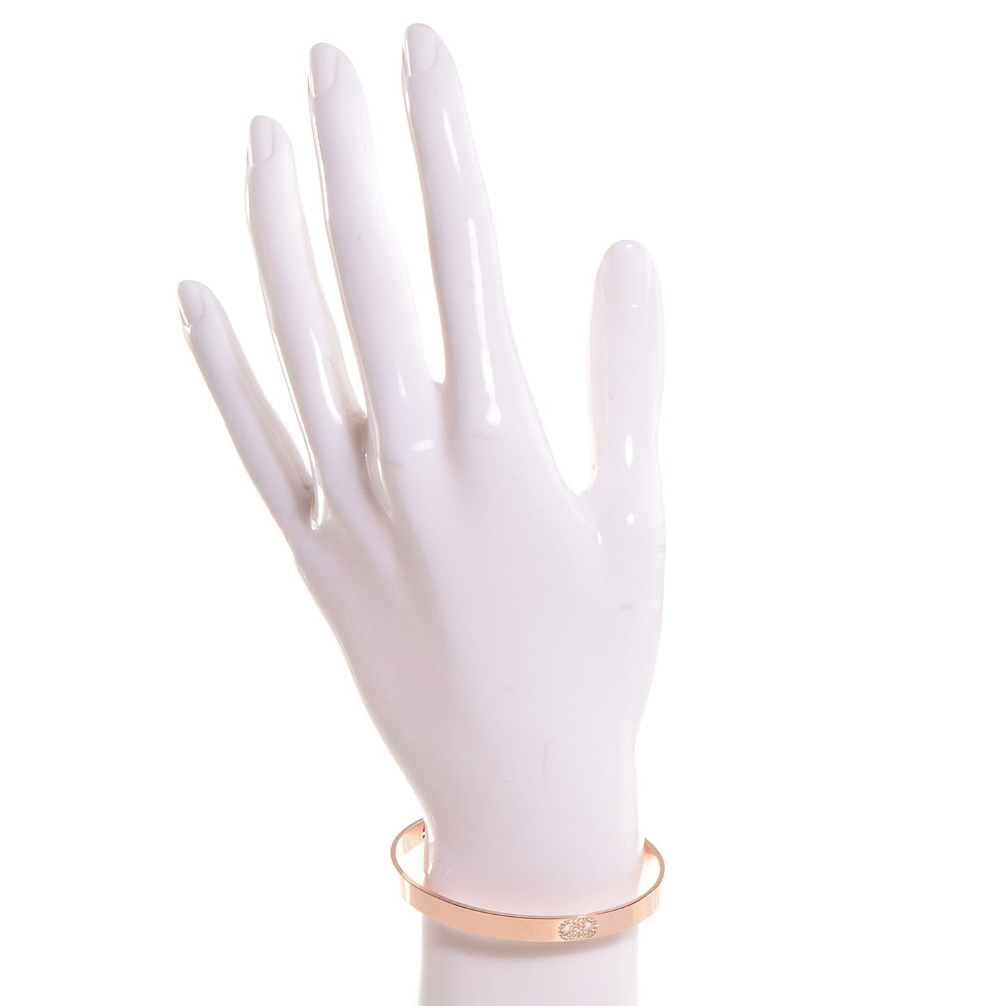 18K Rose Gold Diamond PM H D'Ancre Bracelet SH