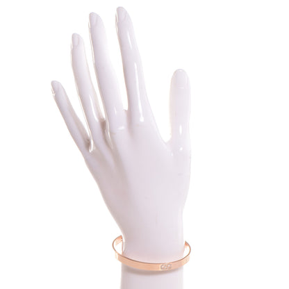 Hermes 18K Rose Gold Diamond PM H D'Ancre Bracelet SH 2 of 6