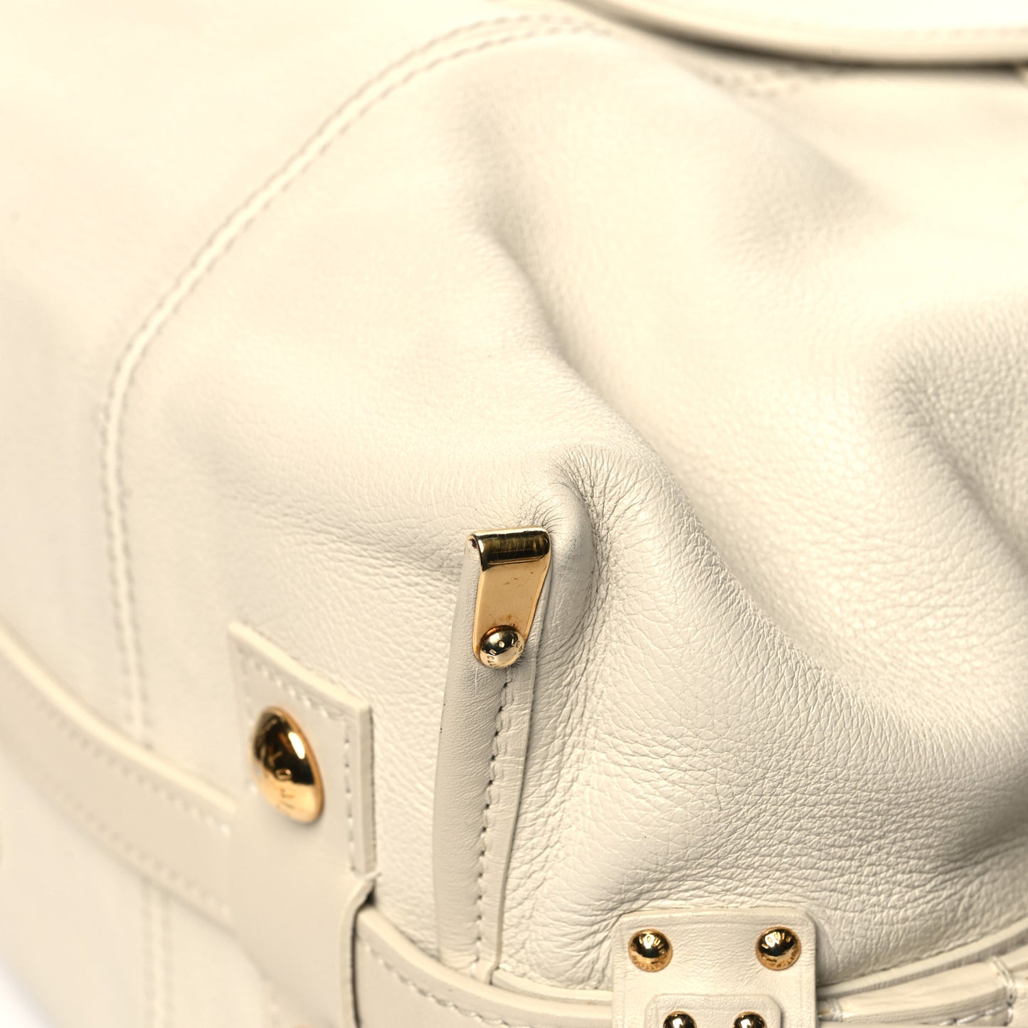 Calfskin Sac Louis White