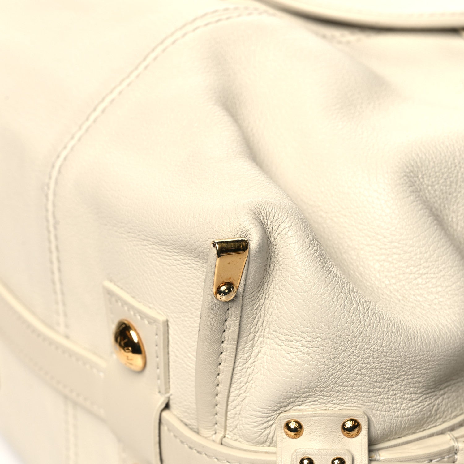 Louis Vuitton Calfskin Sac Louis White 8 of 13