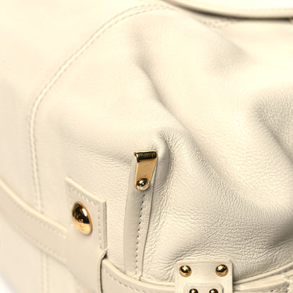 Louis Vuitton Calfskin Sac Louis White 8 of 13
