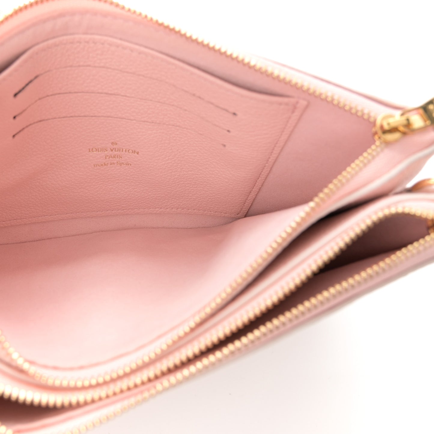 Empreinte Monogram Double Zip Pochette Rose