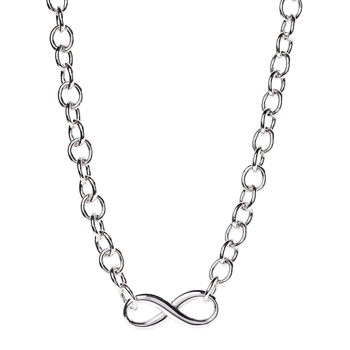Sterling Silver Infinity Link Necklace