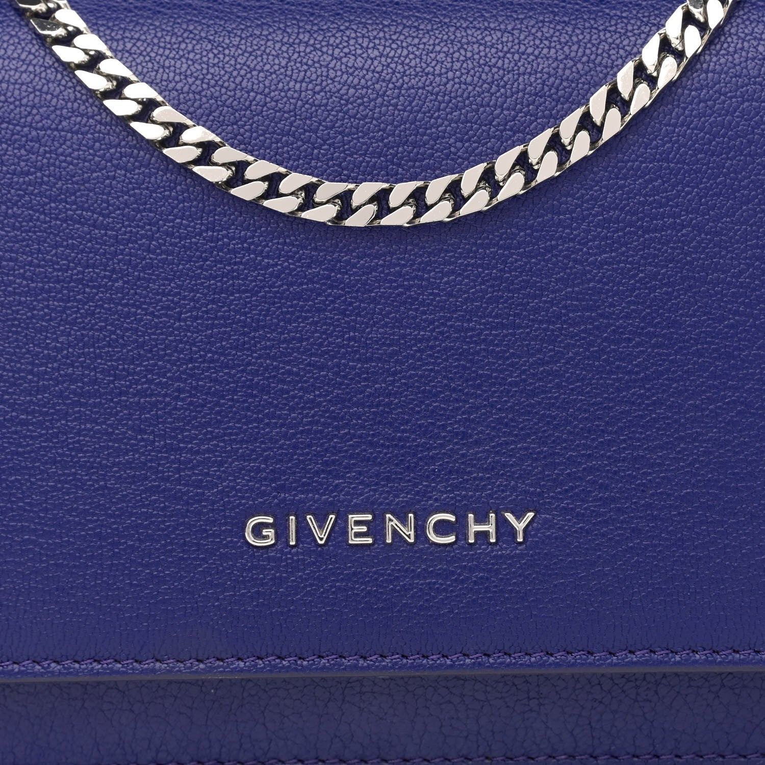 Givenchy Sugar Goatskin Pandora Chain Wallet Cobalt Blue 7 of 10