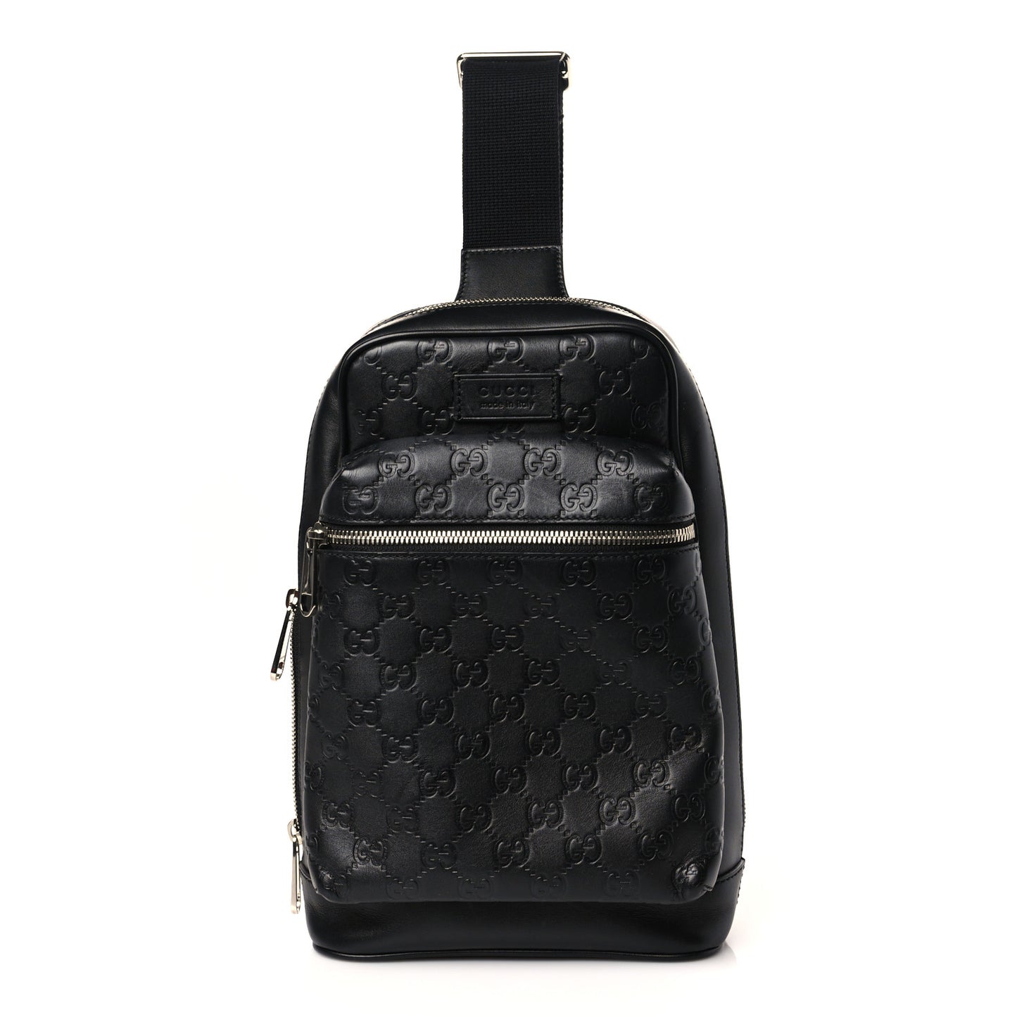 Guccissima Sling Backpack Black
