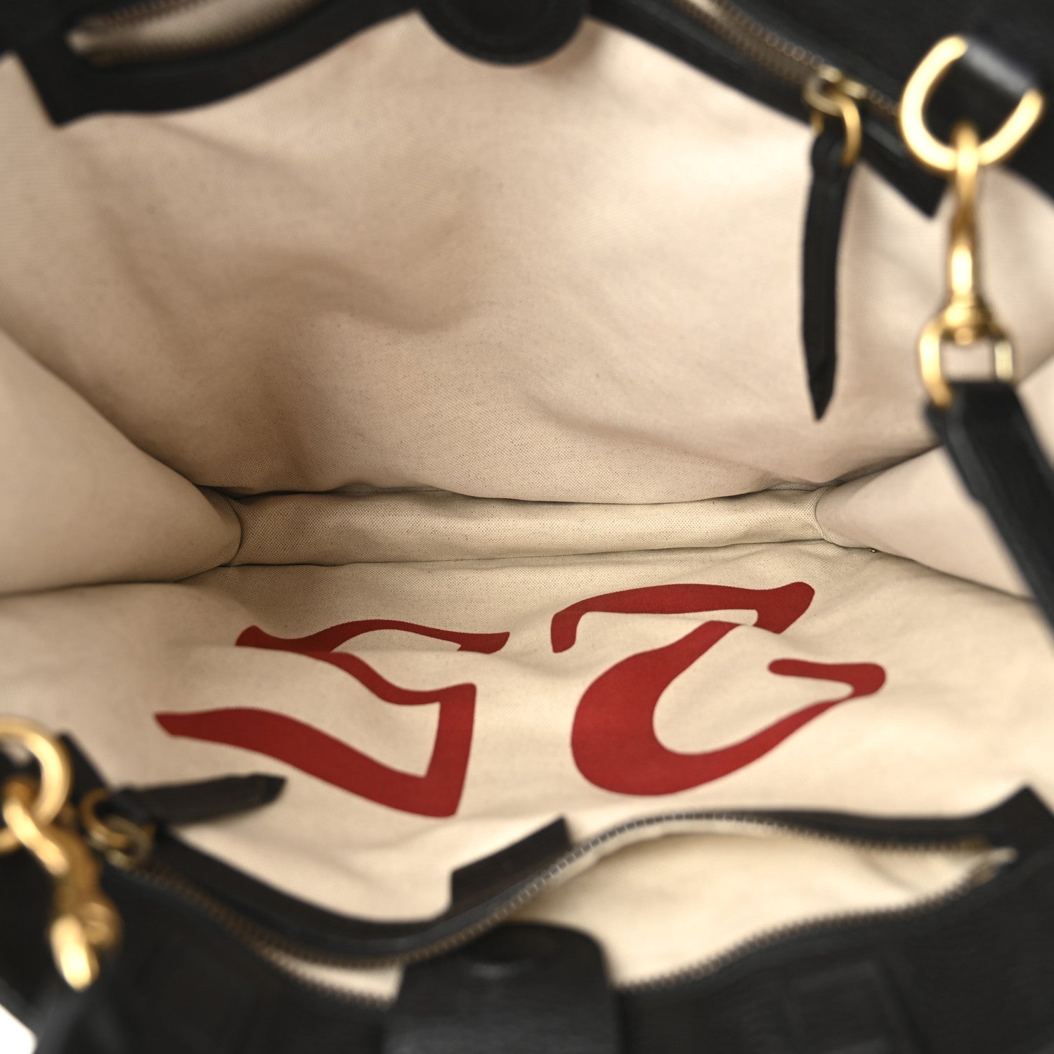 Gucci Calfskin Kingsnake Print Vertical Tote Black 5 of 11