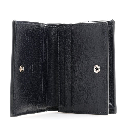 Gucci GG Supreme Monogram Textured Dollar Calfskin Web Ophidia Card Case Beige Blue 5 of 8