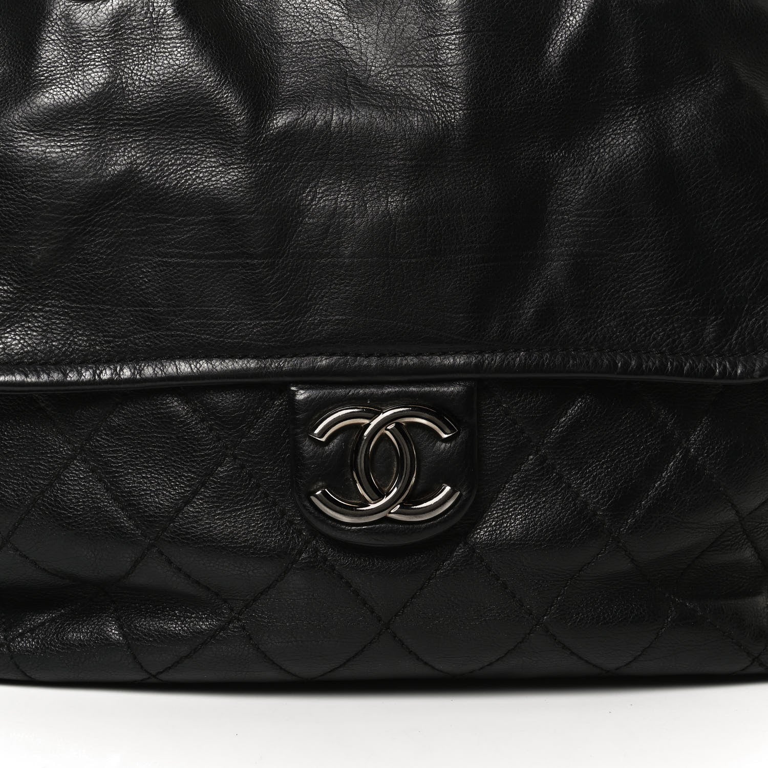 Chanel Calfskin Large Front Flap Tote Black 11 of 11