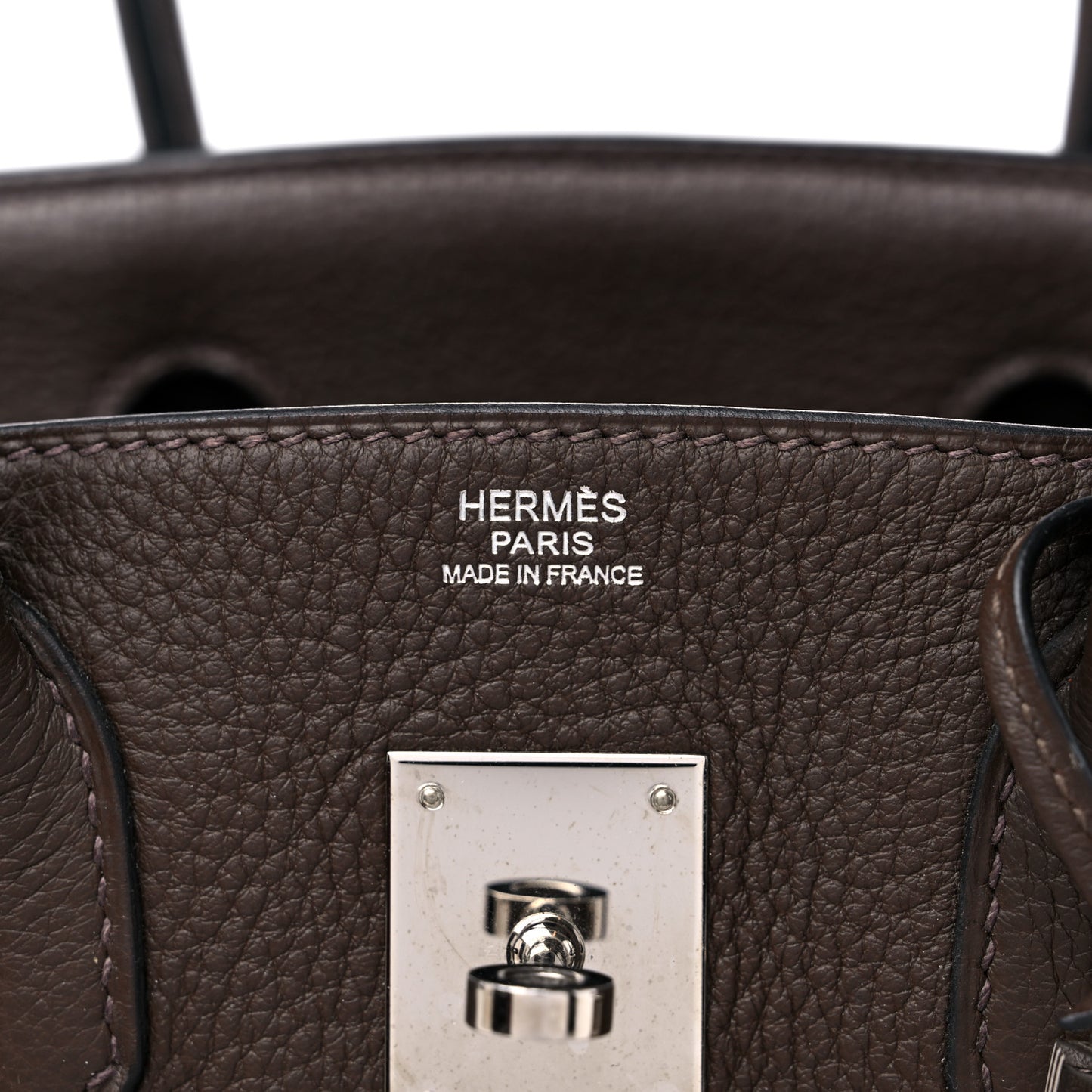 Taurillon Clemence Birkin 30 Chocolate